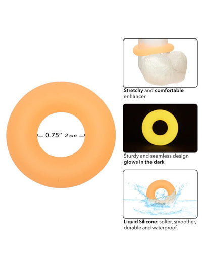 Alpha Glow-In-The-Dark Liquid Silicone Prolong Medium Ring