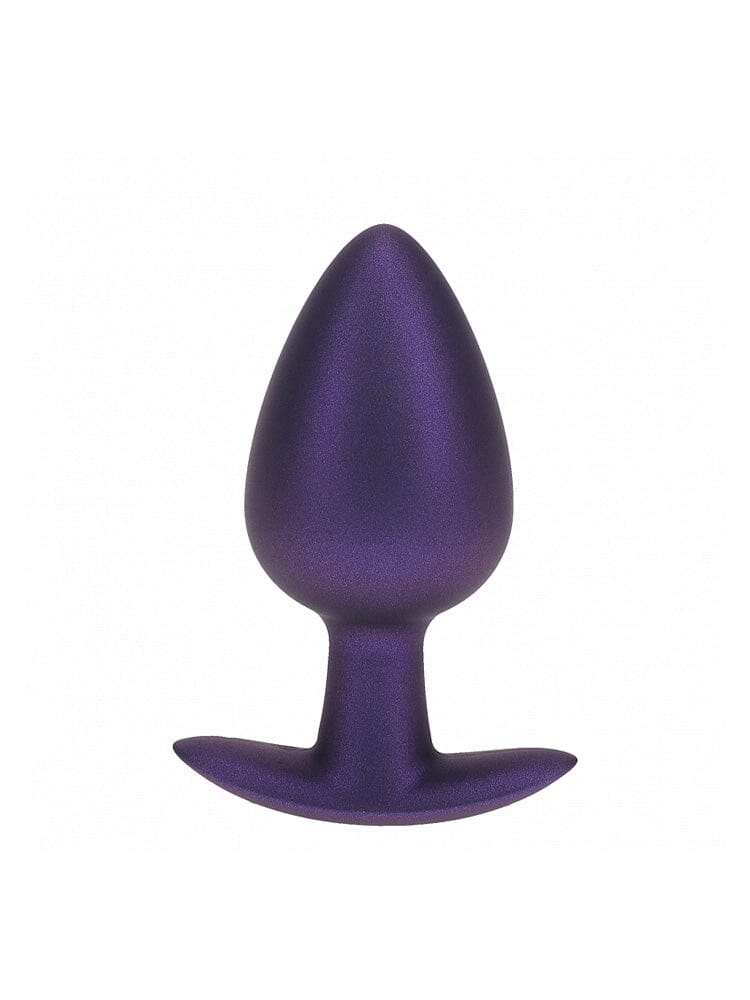 OUCH! Silicone Metallic Purple Large Anal Plug