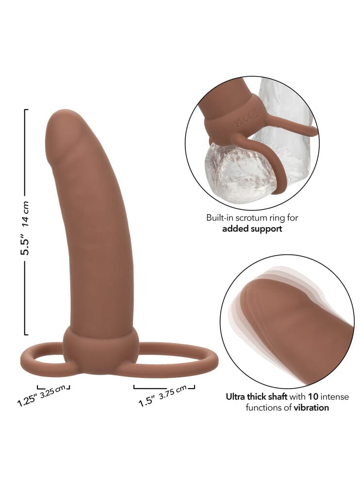 Performance Maxx Rechargeable Thick Dual Penetrator - Brown