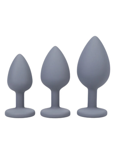 A-Play 3 Piece Anal Trainer Set Anal Toys Doc Johnson Grey