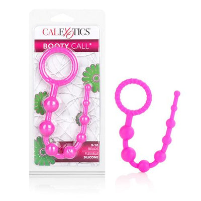 Booty Call X-10 Silicone Anal Beads Anal Toys CalExotics Pink