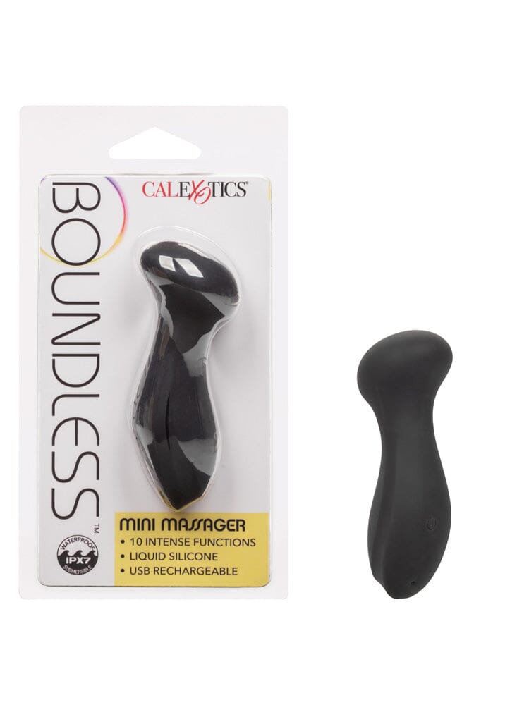 Boundless Liquid Silicone Mini Massager Vibrators CalExotics Black
