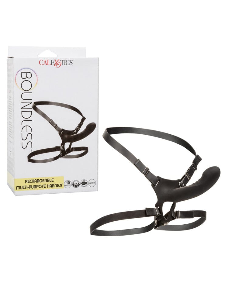 Boundless Multi-Purpose Strap On Harness Dildos CalExotics Black