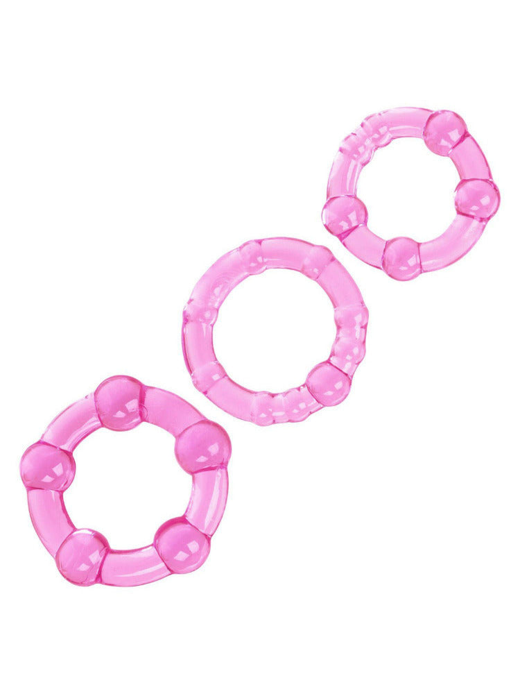 Island Rings Erection Enhancer Set More Toys California Exotics Novelties Pink