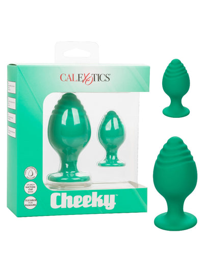 Cheeky Silicone Butt Plug Anal Kit Anal Toys CalExotics Green