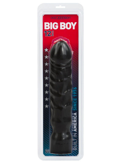 Big Boy Extra Girthy Realistic Dong Dildos Doc Johnson Black 10"