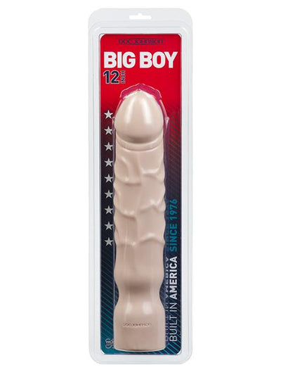 Big Boy Extra Girthy Realistic Dong Dildos Doc Johnson Light 10"