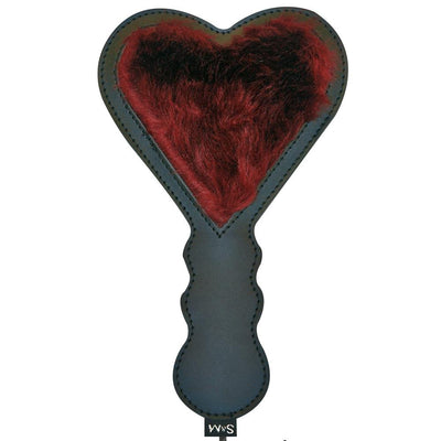 Enchanted Heart Dual Sided Bondage Paddle Bondage & Fetish Sportsheets International Red/Black