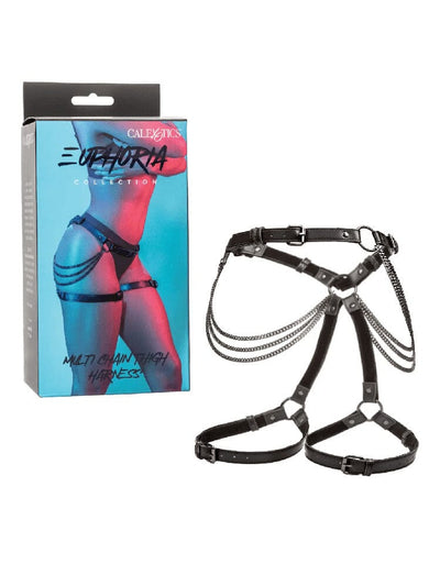 Euphoria Bondage Multi Chain Thigh Harness Bondage & Fetish CalExotics Black One Size