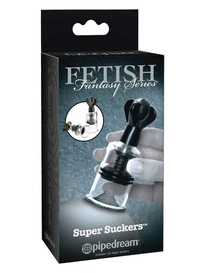 Fetish Fantasy Limited Super Nipple Suckers Bondage & Fetish Pipedream Products Black/Clear