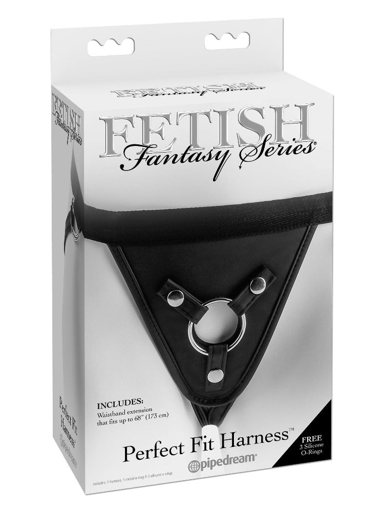 Fetish Fantasy Perfect Fit Strap-On Harness More Toys Pipedream Products Black
