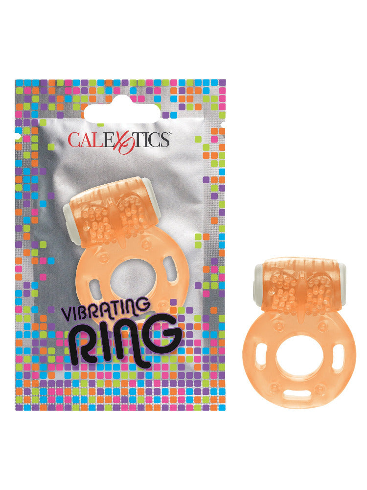 Vibrating Penis Ring in Foil Pack More Toys CalExotics Orange