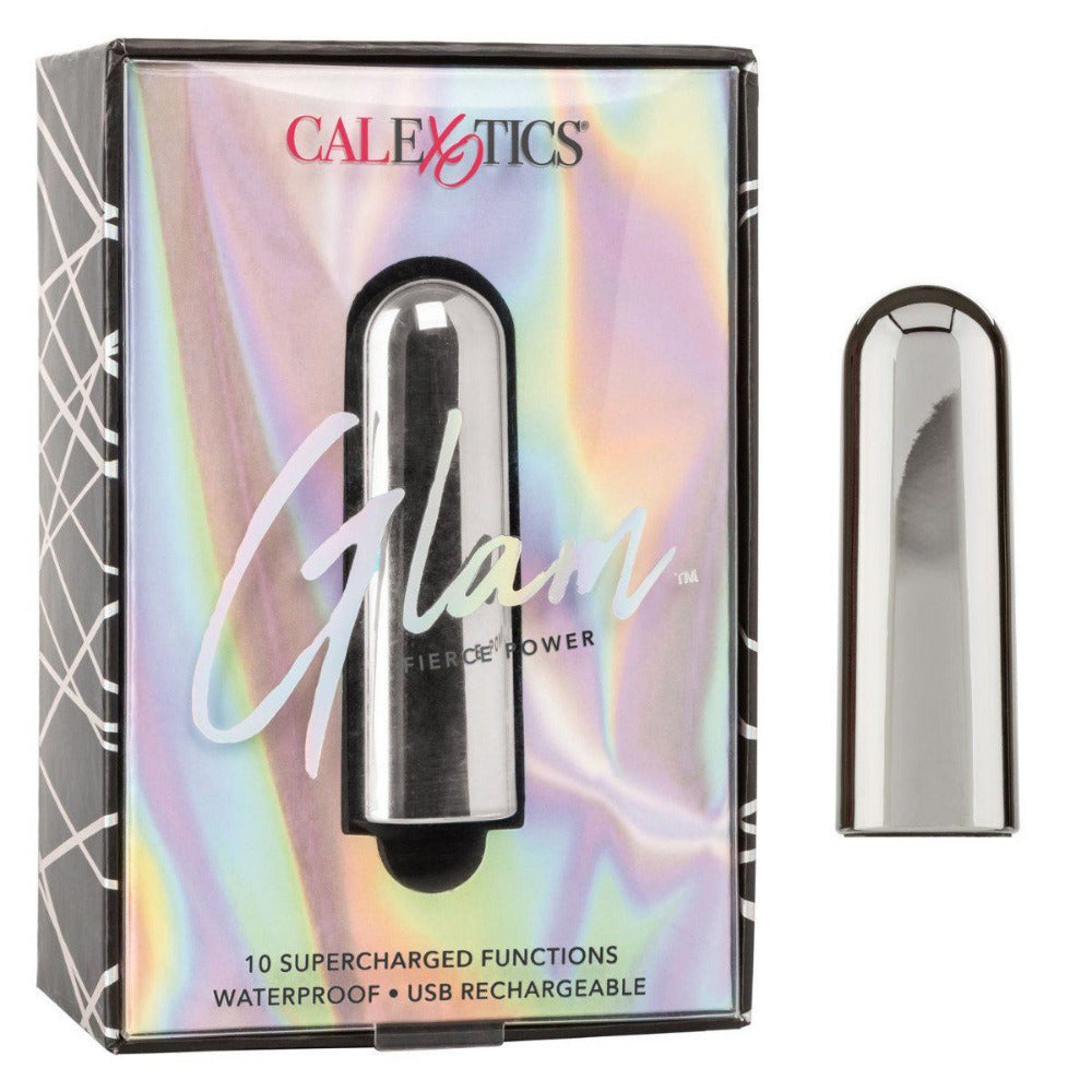 Glam Fierce Power Bullet Vibrator Vibrators California Exotics Novelties - Silver