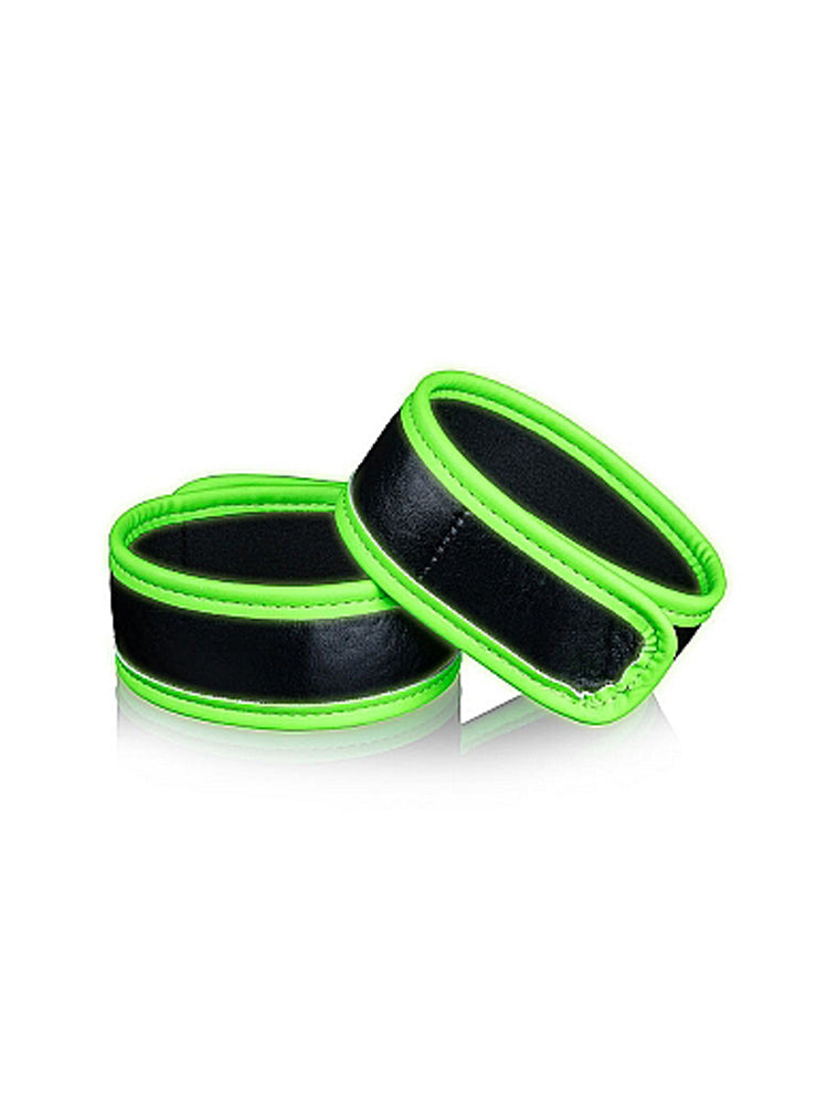 OUCH! Glow In The Dark Biceps Bands Bondage & Fetish Shots America Black/Green