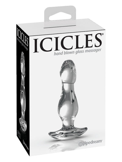 Icicles No. 72 Glass Anal Probe Anal Toys Pipedream Products Clear