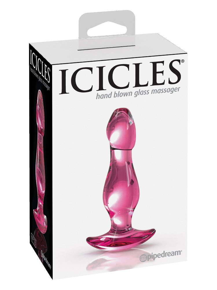 Icicles No. 73 Pink Glass Anal Probe Anal Toys Pipedream Products