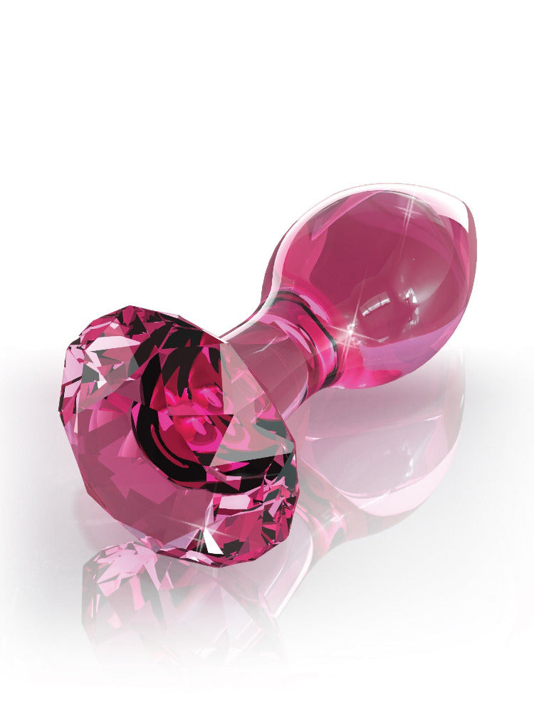Icicles No. 79 Pink Glass Butt Plug Anal Toys Pipedream Products 