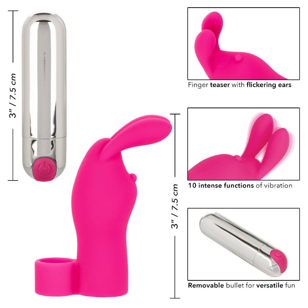 Intimate Play Vibrating Finger Bunny More Toys CalExotics Pink