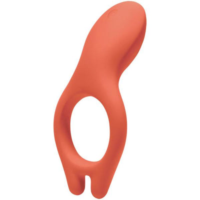 iVibe Select Silicone Vibrating Cock iRing More Toys Doc Johnson Orange