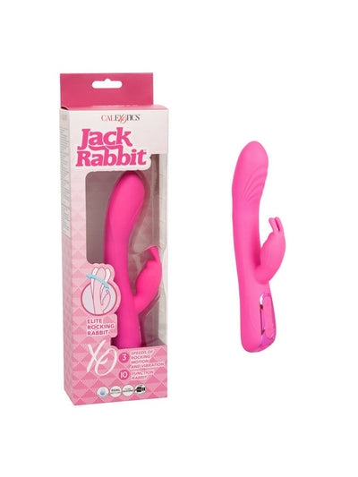 Jack Rabbit Elite Rocking Rabbit Vibrator Vibrators CalExotics Pink