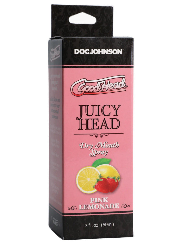 Juicy Head Dry Mouth Oral Enhancement Spray Sexual Enhancers Doc Johnson Pink Lemonade 