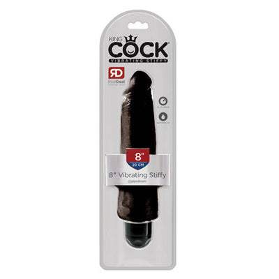 King Cock Vibrating Stiffy Life-Like Dildo Dildos Pipedream Products Large Black 