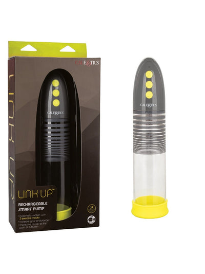 Link Up Rechargeable Smart Penis Pump More Toys CalExotics Lime Green