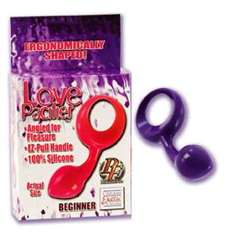 Love Pacifier Beginner Silicone Anal Probe Anal Toys California Exotic Novelties Purple