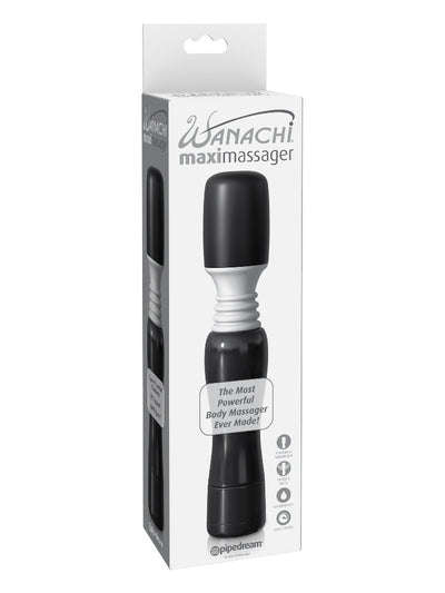 Wanachi Maxi Wand Massager Vibrators Pipedream Products Black