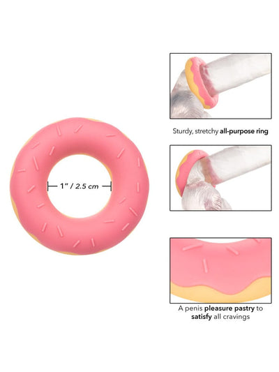 Naughty Bits Dickin’ Donuts Cock Ring More Toys CalExotics Pink