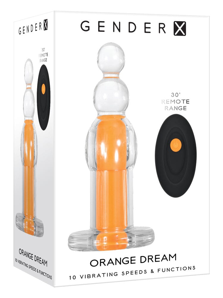 Orange Dream Vibrating Remote Butt Plug Vibe Anal Evolved Novelties 