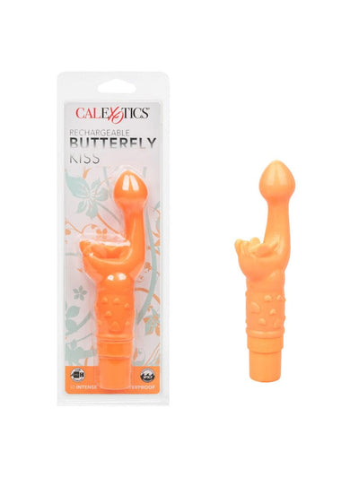 Butterfly Kiss Rechargeable G-Spot Vibrator Vibrators CalExotics Orange