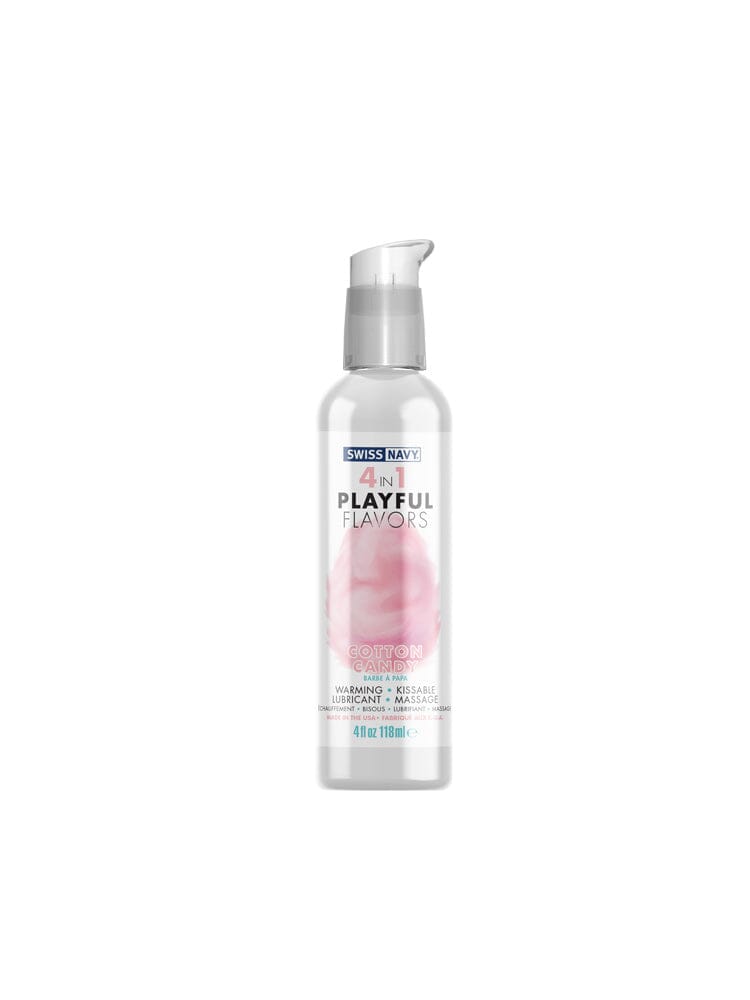 Swiss Navy 4-in-1 Playful Flavors Lubricant Lube & Lotions Swiss Navy Cotton Candy 4 oz.