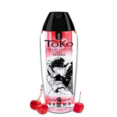 Toko Aroma Flavored Water Based Lubricant Lubes and Massage Shunga 5.5 oz Blazing Cherry 