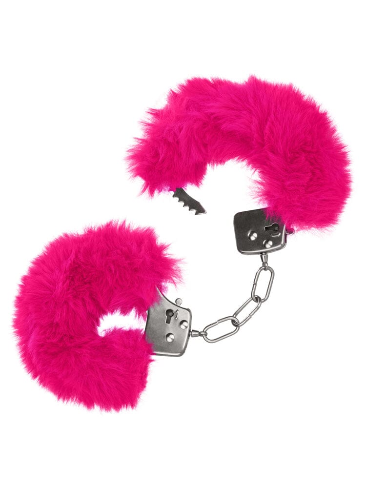 Ultra Fluffy Furry Handcuffs Bondage California Exotic Novelties Pink 