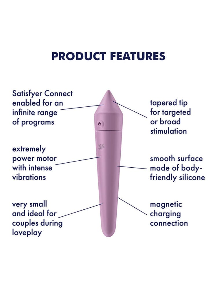 Ultra Power Bullet 8 Connect App Vibrator Vibrators Satisfyer Lilac