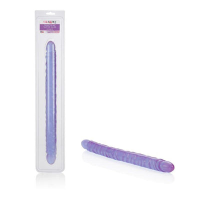 Veined Super Slim Double-Ended Dong Dildos California Exotic Novelties Purple