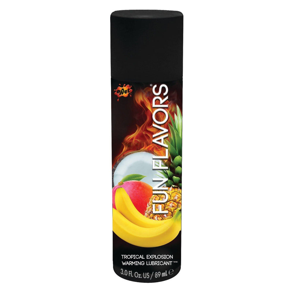 Fun Flavors 4-in-1 Edible Lubricant - Lubes and Massage - Wet - Tropical Explosion
