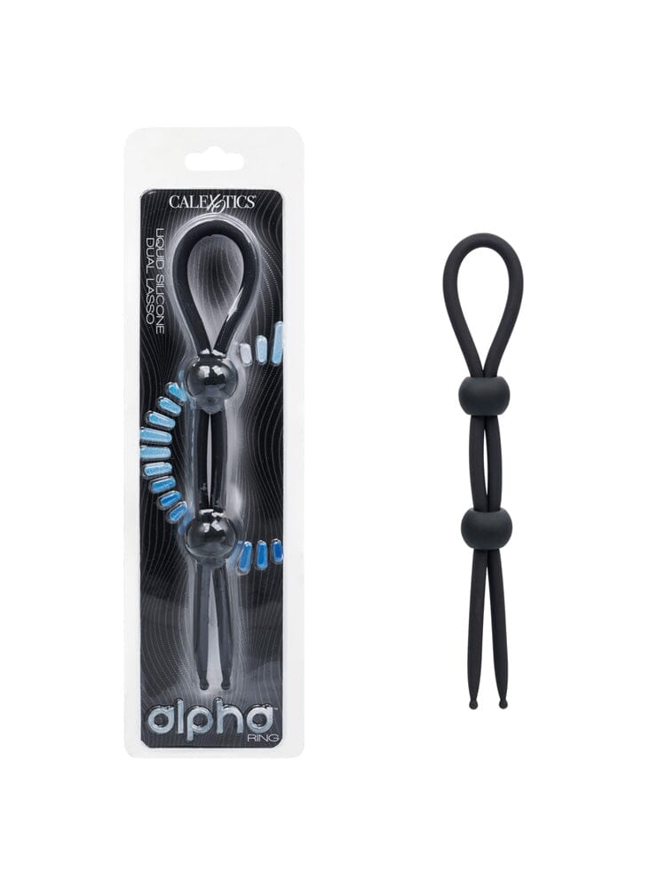 Alpha Liquid Silicone Dual Lasso - Black