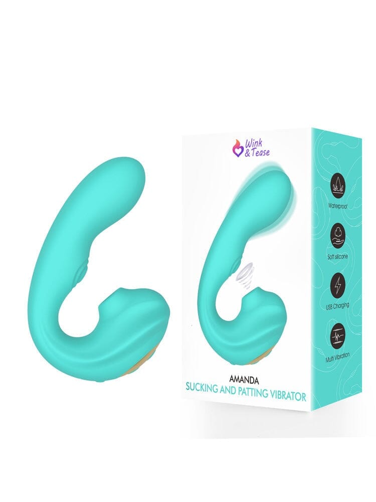 Amanda Dual-Stim Suction Vibrator