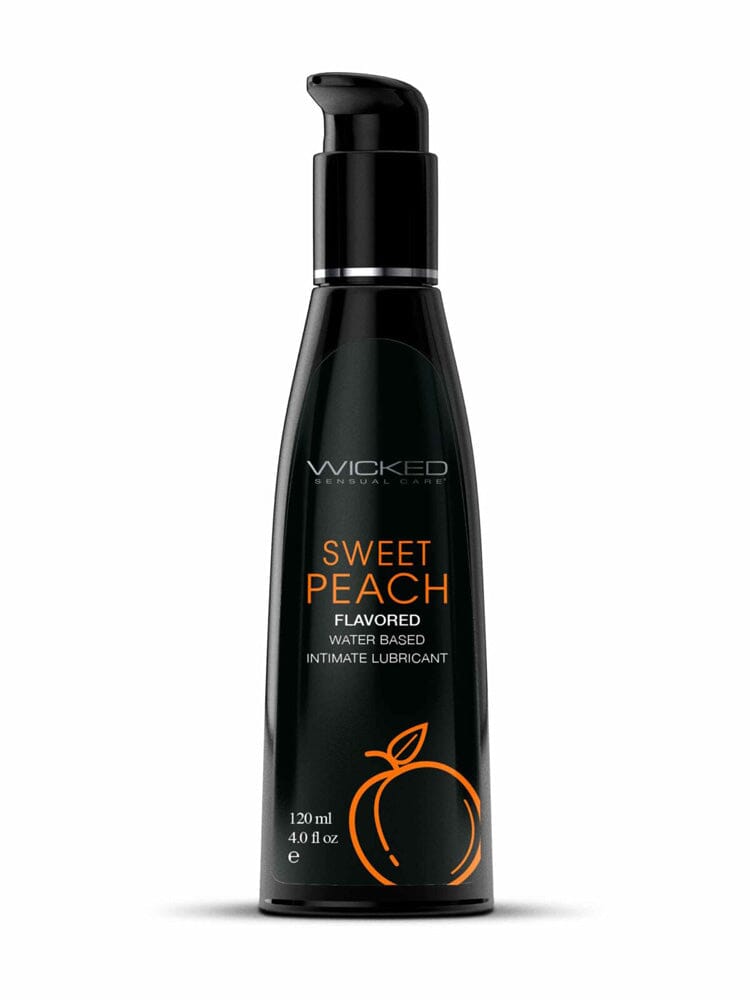 Aqua Sweet Peach 4oz Flavoured Edible Water Based Lubricant