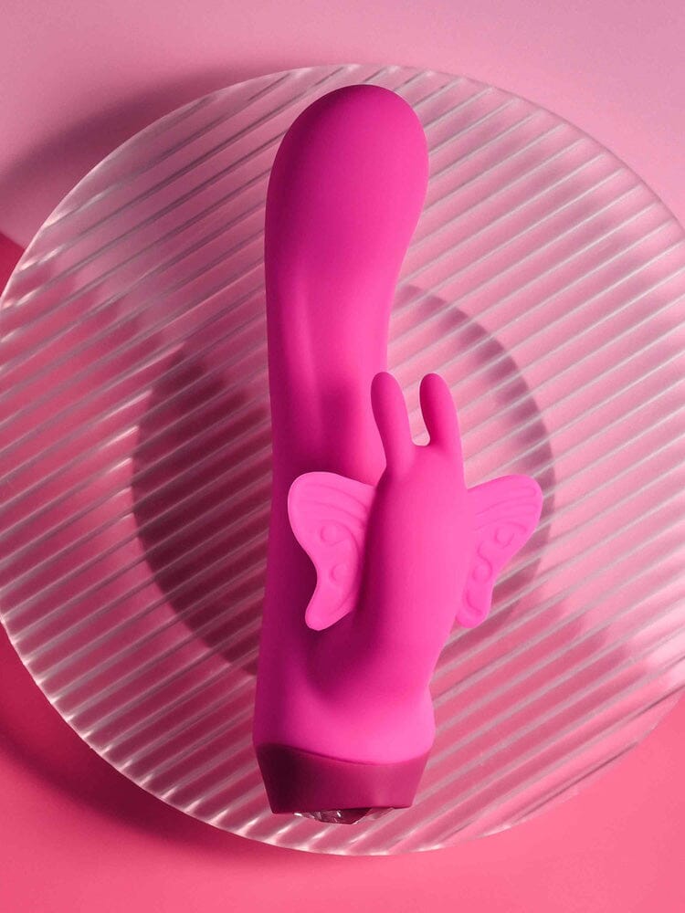 Butterfly Love Rechargeable Pink G-Spot Rabbit Vibrator