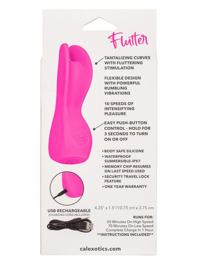 Cascade Flutter Pink Silicone Rechargeable Clitoral Massager