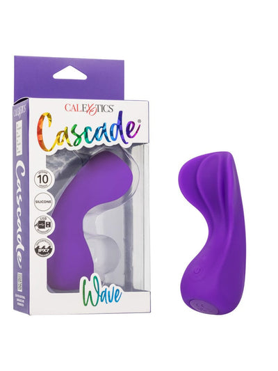 Cascade Wave Purple Silicone Rechargeable Clitoral Massager