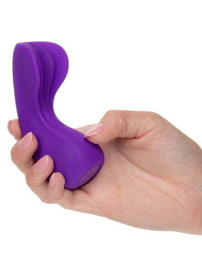 Cascade Wave Purple Silicone Rechargeable Clitoral Massager