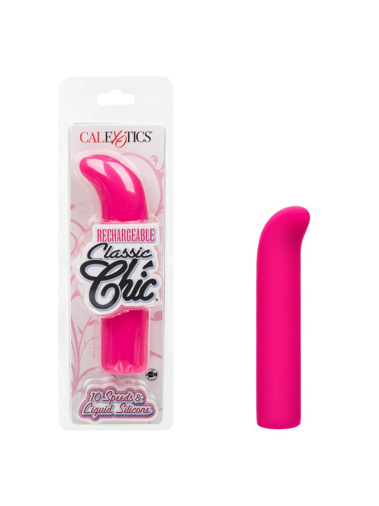 Classic Chic Silicone Rechargeable Pink Mini G Vibrator