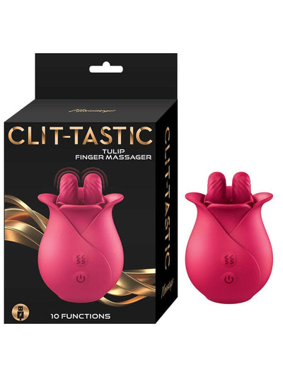 Clit-Tastic Tulip Finger Massager-Red