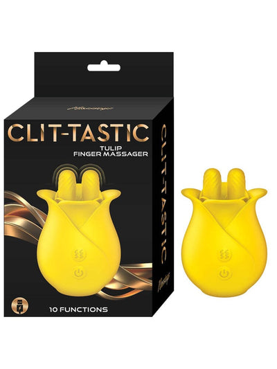 Clit-Tastic Tulip Finger Massager-Yellow