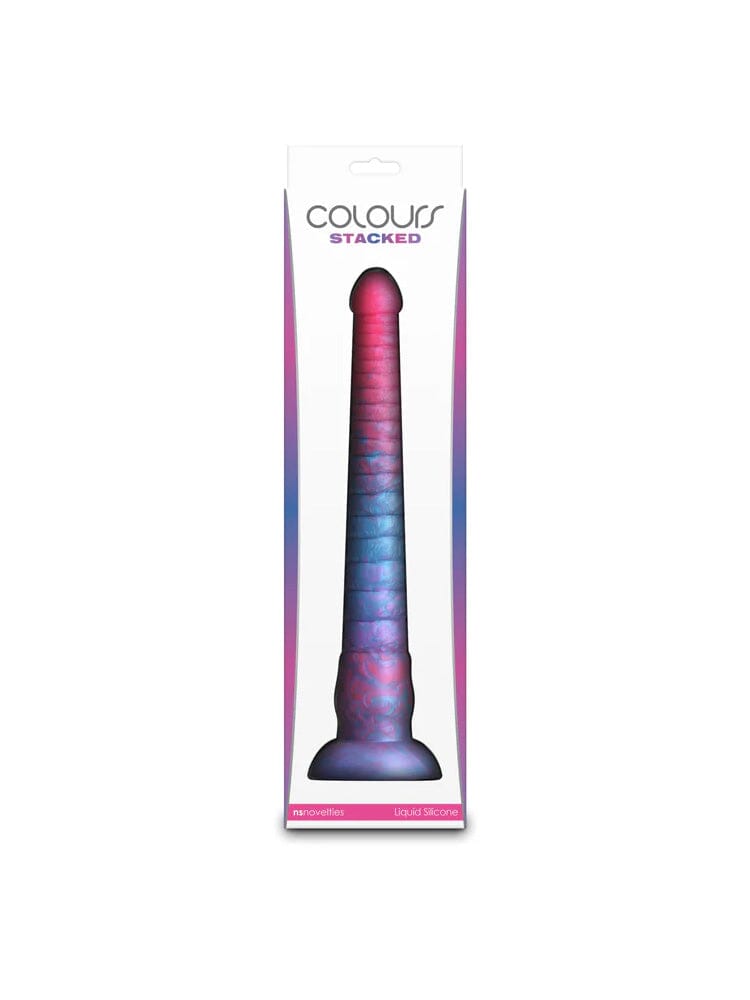 Colours - Stacked - 12" Dildo - Pink/Blue