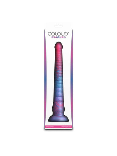 Colours - Stacked - 12" Dildo - Pink/Blue